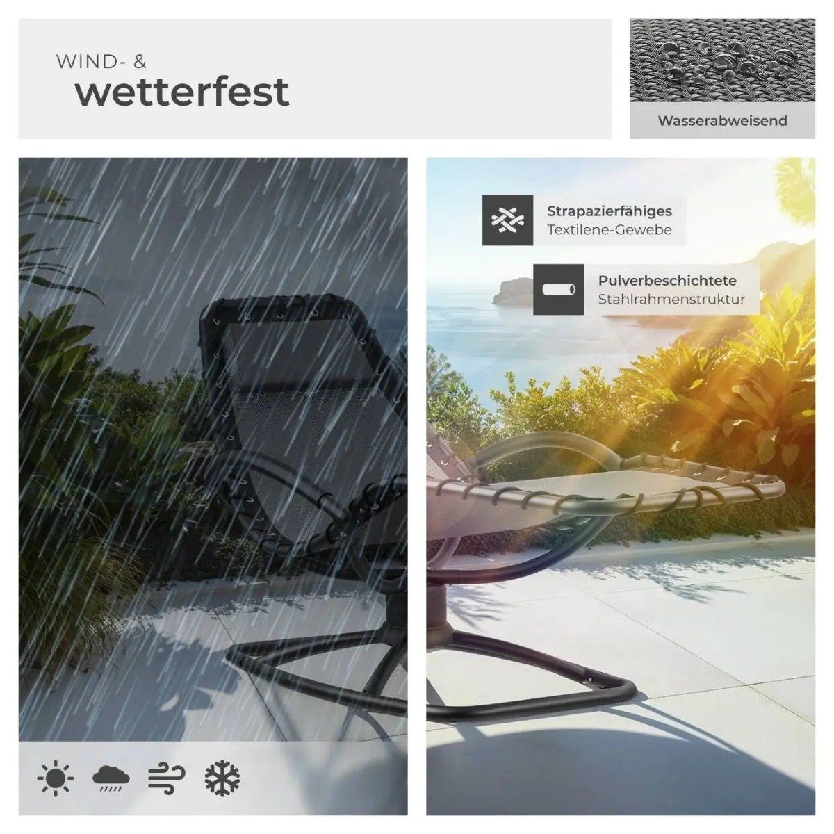 Liegen & Liegestühle: Gartenliege ergonomisch mit Schwingfunktion VELTORINA – Neu und originalverpackt aus Lachen SZ von sw3zzy 6