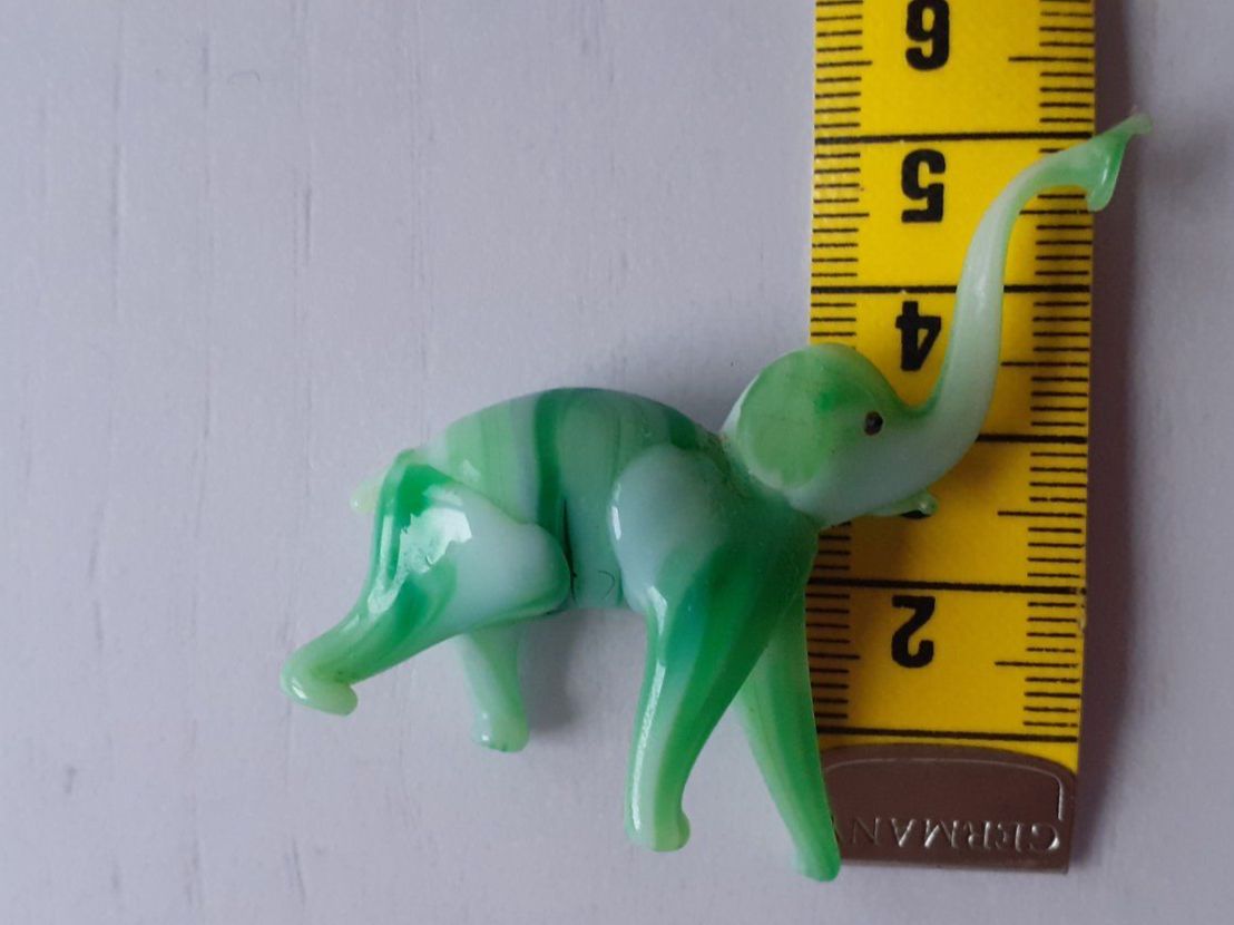 Murano Statuette: Glastier Murano grüner Elefant – Usato da Mörschwil venduto da lindaswunderkiste 9