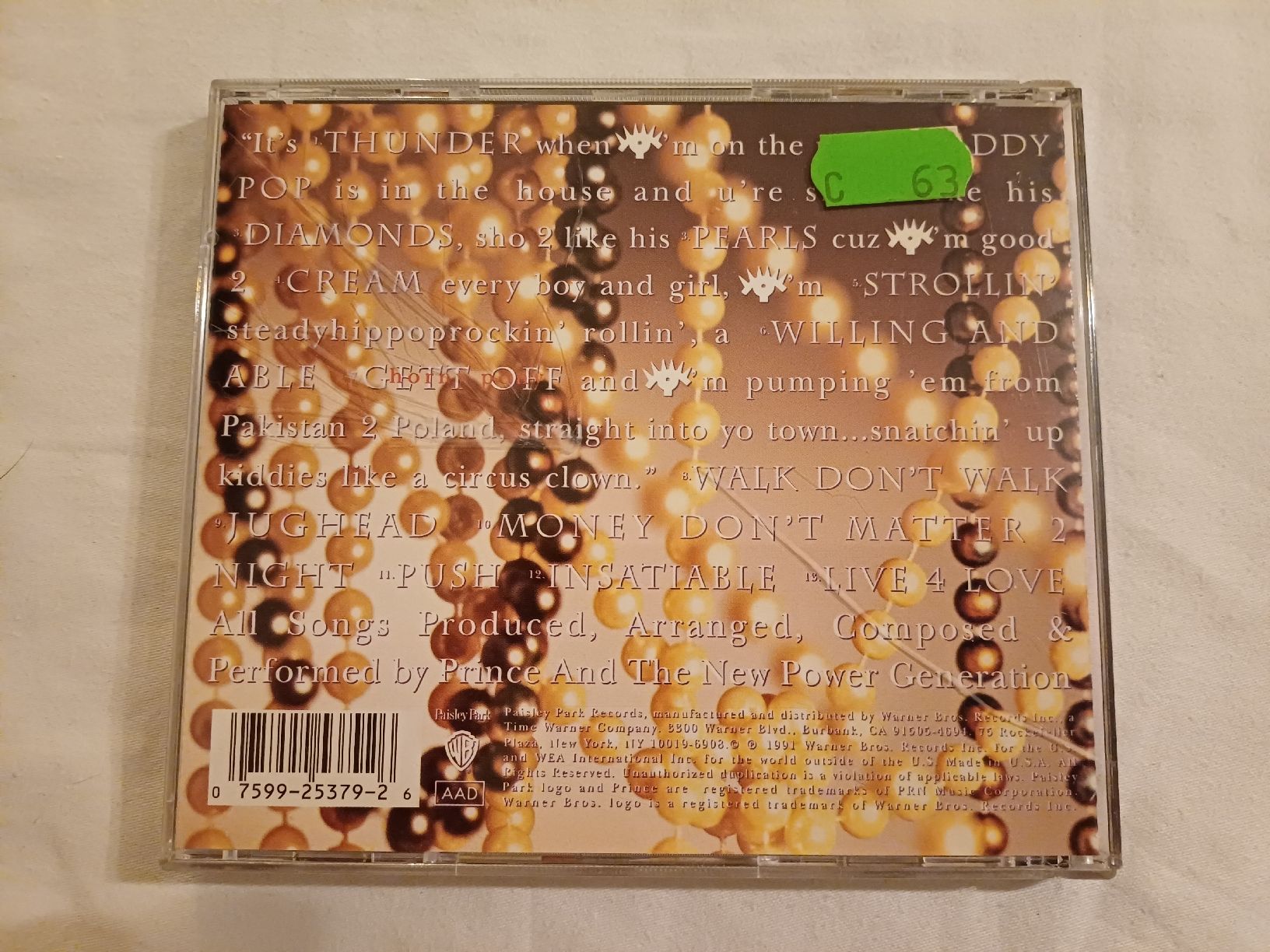 CD: Prince & The New Power Generation "Diamonds & Pearls" CD – Usato da Begnins venduto da Drastic-Sound 1
