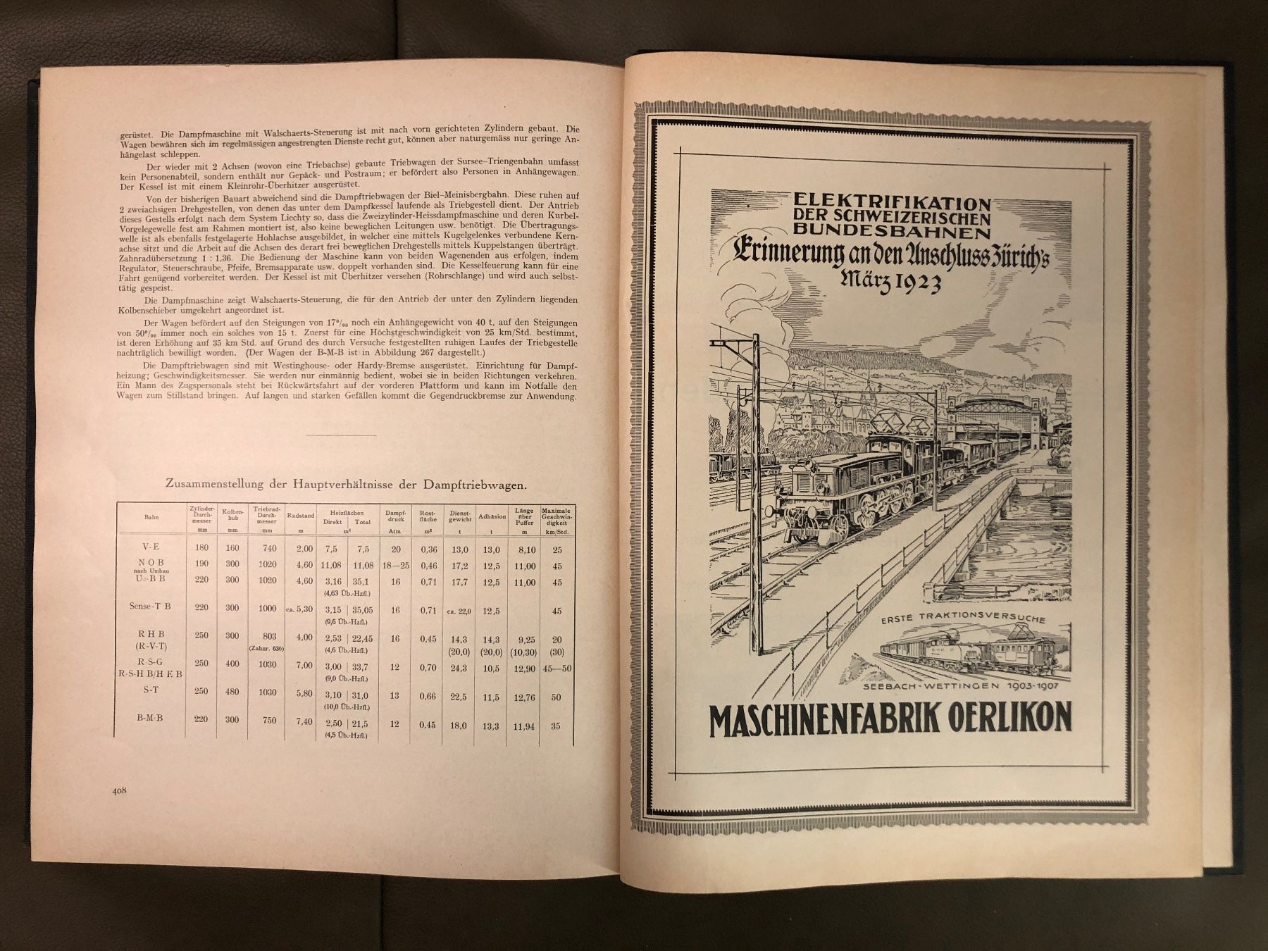 Bücher: Buch Der Dampfbetrieb der Schweizerischen Eisenbahnen 1922 – Gebraucht aus Nunningen von anclaudia 9