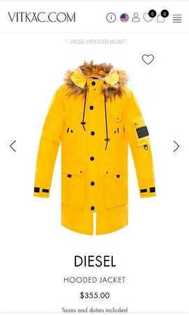 NEU Diesel Winterjacke mit Etikette. Gr. M