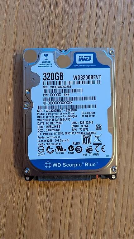Western Digital Dischi rigidi: 320 GB Festplatte – Usato da Waldstatt venduto da Flor-WB