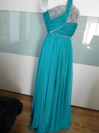 Wunderschönes Abendkleid Gr.34 smaragdgrün Gala Hochzeit usw