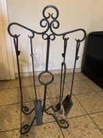 Kamingarnitur Metall schwarz 4-teilig gebraucht