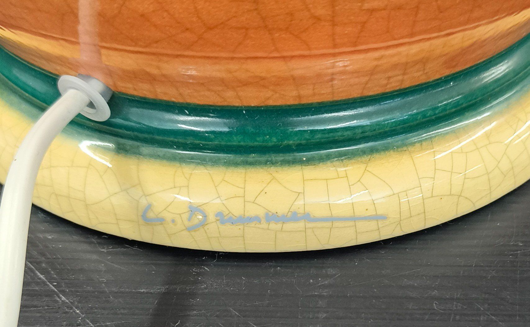 Lampade: Orange Keramiklampe – Usato da Basel venduto da bk_brockibasel 3