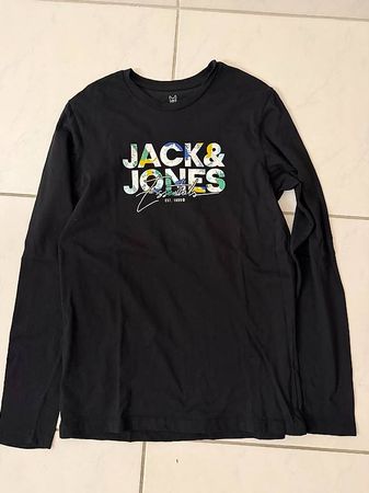 Jack & Jones Shirt langarm mit Druck bunt Grösse 176 (12)