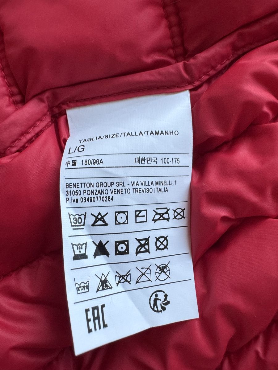 Benetton Giacche: Doudoune Benetton rouge M – Usato da Vicques venduto da JU_2824 4