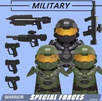 3 Stücke Halo Mini Figuren 2x Master Chief & Spartan NEU&OVP