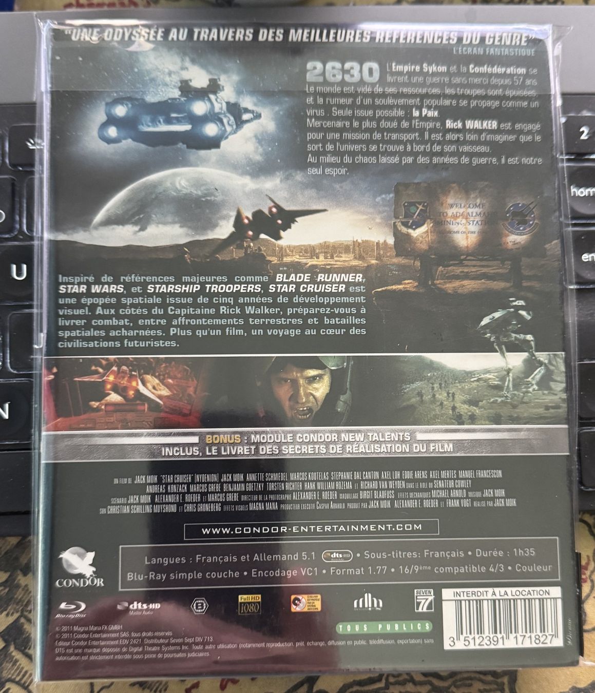 Tous les DVDs: Star Cruiser (2010) - Blu-ray – Neuf avec emballage d'origine à Semsales par __Florian__ 2