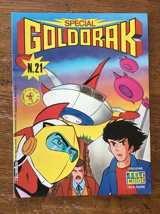 Plaque Métal Goldorak Dorothée 30x20 Cm, Déco Rétro Dessin Animé