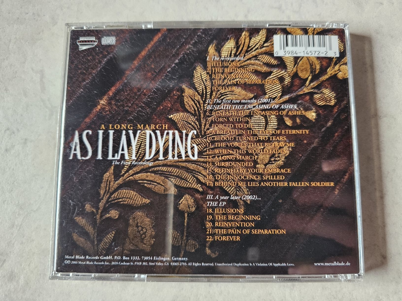 CD: As I Lay Dying  -  A Long March / First Recordings – Usato da Schneisingen venduto da backstore24 1