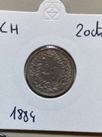 Suisse - 20 centimes - 1884