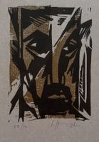 Cäsar Spiegel, Kestenholz (1918-1998), Orig. Holzschnitt