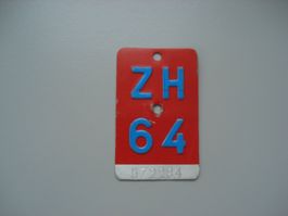 Velonummer ZH 1964