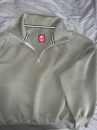 Nike Half-Zip Pullover Khaki/Grün Gr. L