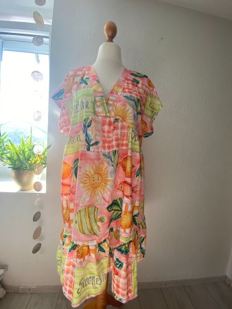 buntes, leichtes Sommer Kleid in Gr. XL (42/44) *NEU*