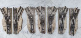 7x Märklin M-Gleis Handweichen