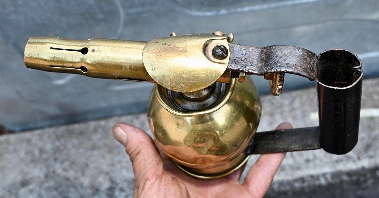 Tutti gli attrezzi: antik Messing LÖTLAMPE designklassiker SURMELIN – Usato da Pfaffhausen venduto da mono_rec 7