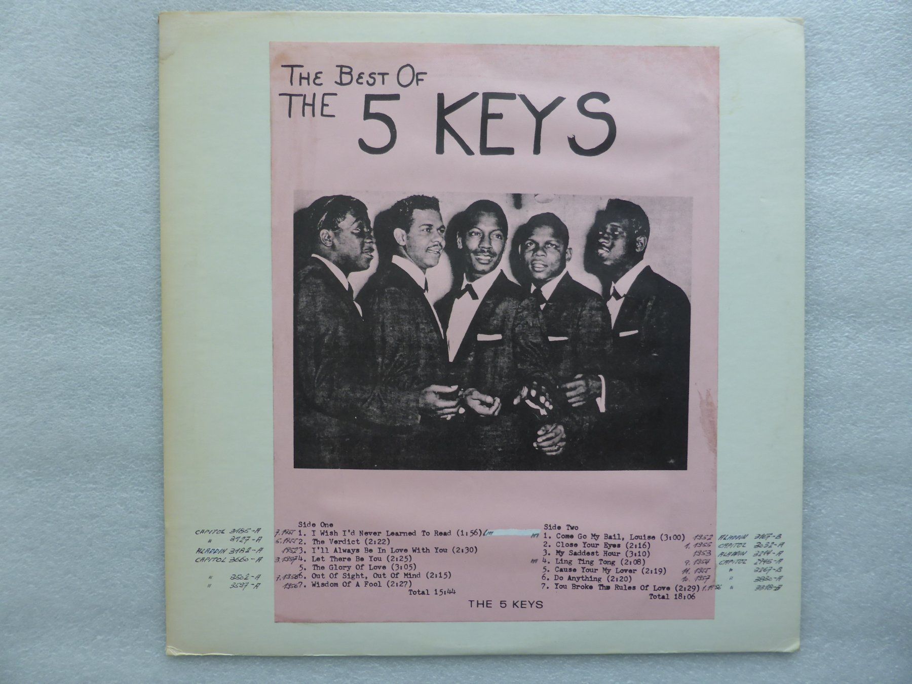Dischi in vinile: VINYL  LP   THE FIVE KEYS – Usato da Küssnacht am Rigi venduto da Sunnestrahl