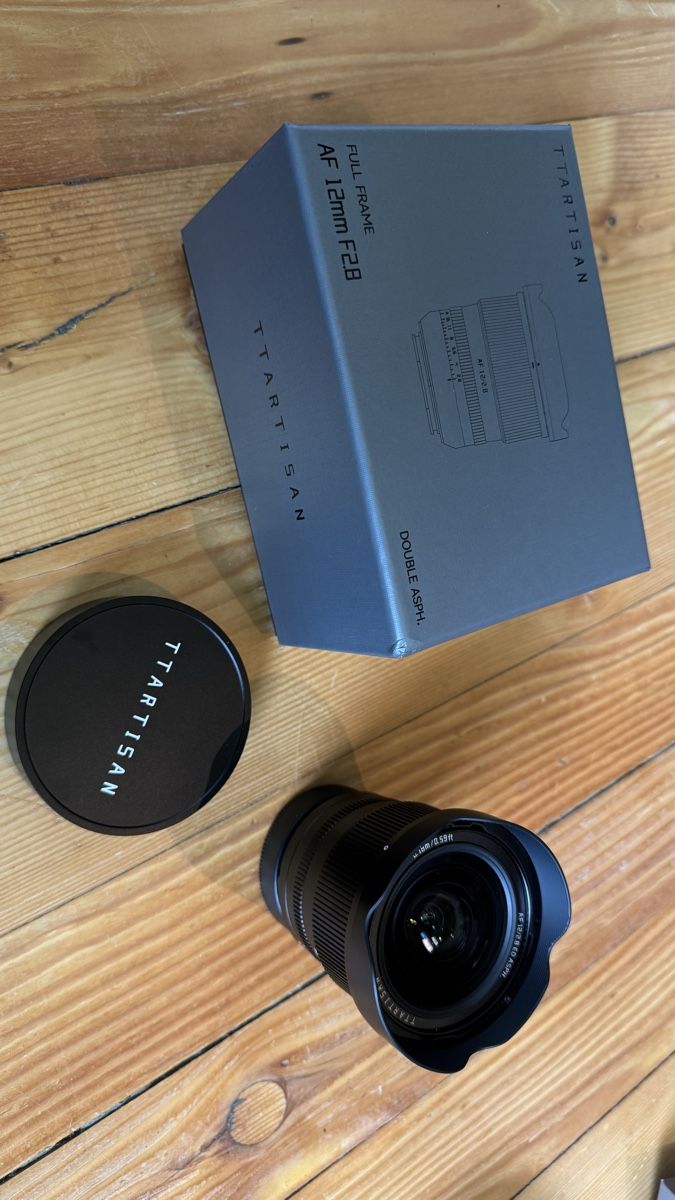 Ttartisan Obiettivi: TT Artisan 12mm F/2.8 AF FF Sony E Mount – Nuovo e nell'imballaggio originale da Buckten venduto da Benjaminbuckten 1