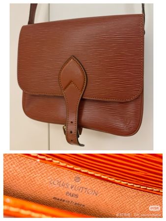 Louis Vuitton Leather Crossbody Bag - Timeless!