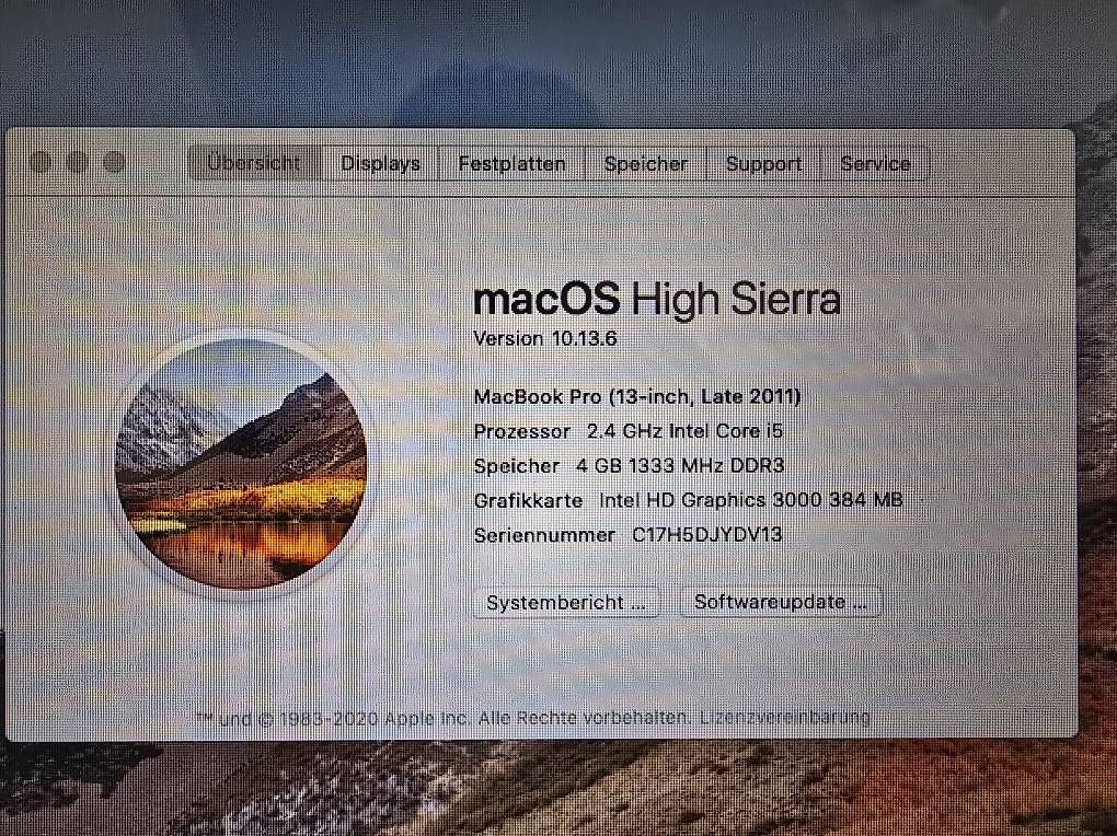 Apple Notebooks: MacBook Pro 13 2011 – Gebraucht aus Aadorf von Dcand 1
