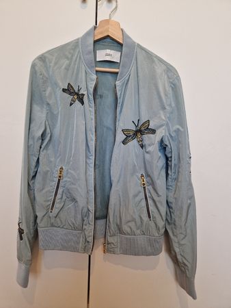 CLOSED Bomberjacke Sommerjacke Libellen Stickerei Gr. M