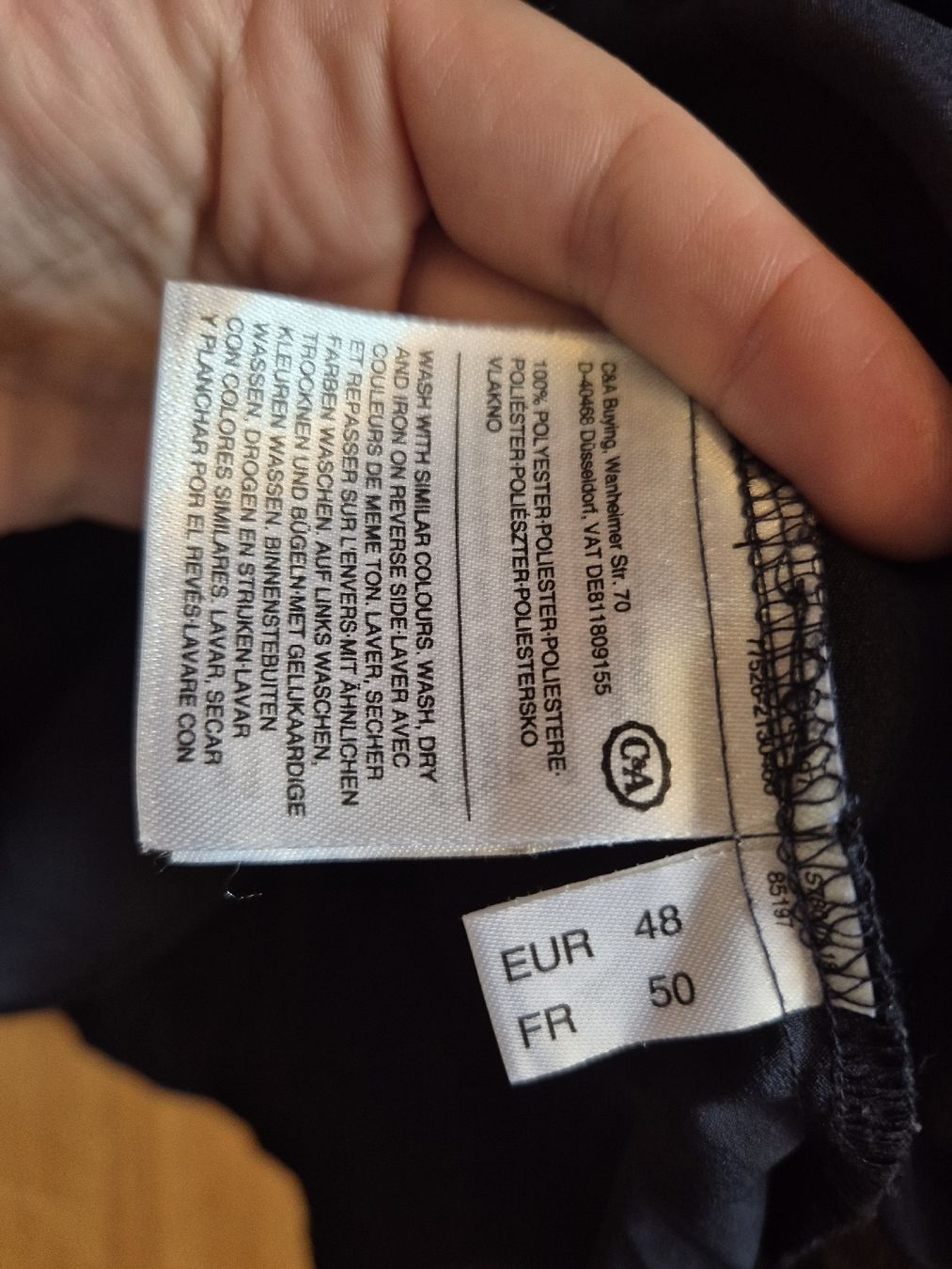C&A Camicette: C&A Bluse, Grösse 48, dunkelblau/schwarz – Usato da Mürren venduto da daniela_sch_96 1