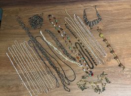 Modeschmuck Lotto Ethno Boho Ketten Muscheln L. 149263