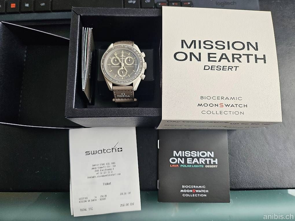 Swatch Orologi: Omega X Swatch MoonSwatch EARTH DESERT NEW – Nuovo e nell'imballaggio originale da Sonceboz-Sombeval venduto da michael.l