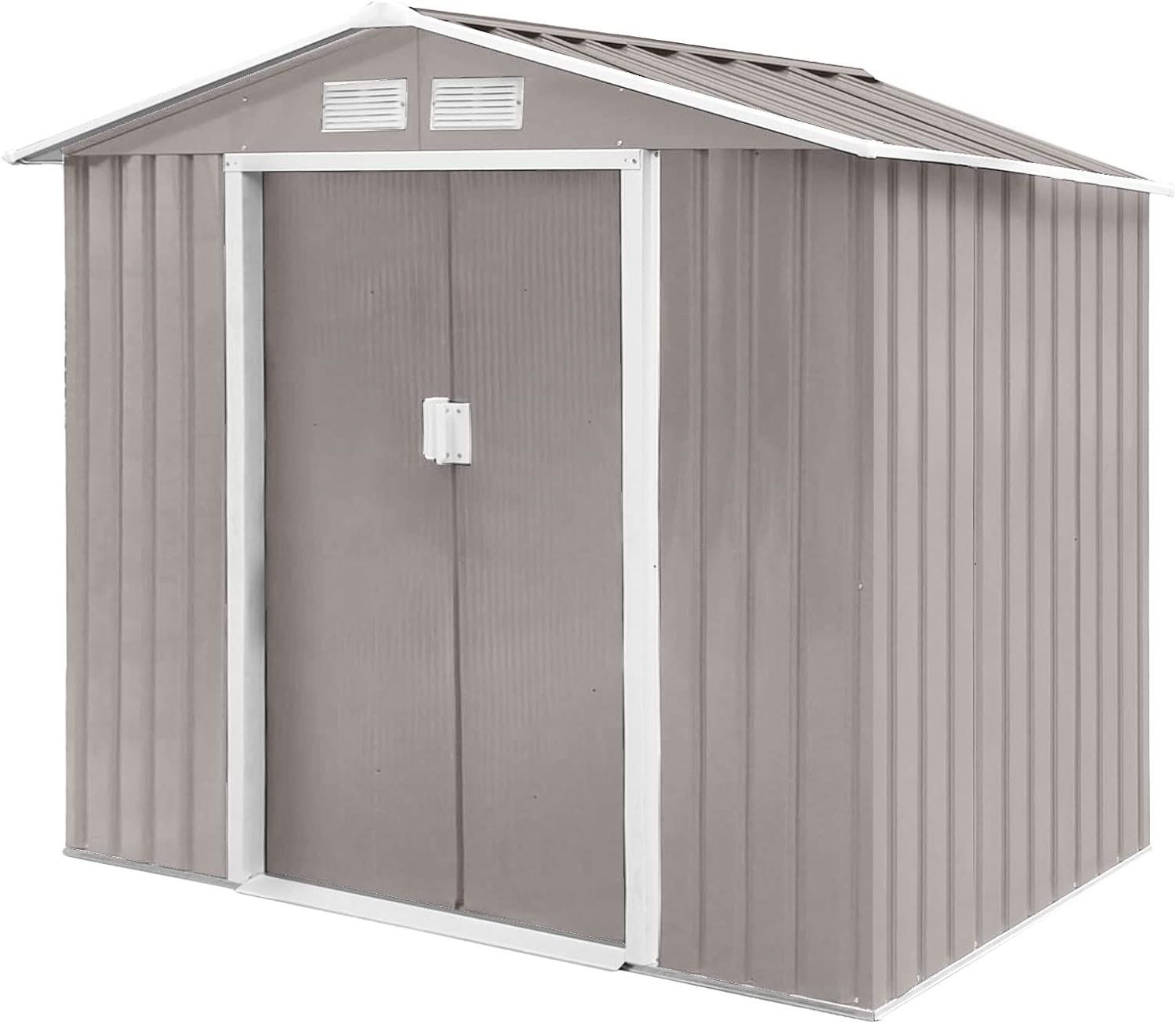 Casette da giardino & serre: HATTORO S100 Metall Gerätehaus Hellgrau – Nuovo e nell'imballaggio originale da Bottighofen venduto da zaap