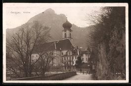 AK Gersau, Kirche und Strassenpartie