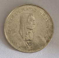 Fehlprägung 5 Franken 1967 B  Silber