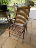 6 Stk - Gartenstuhl Holz klappbar braun guter Zustand