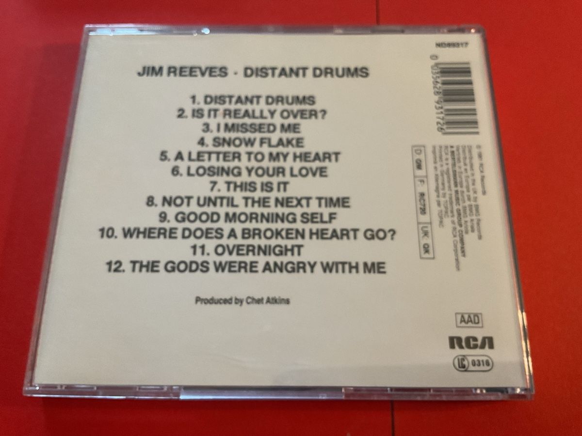 CD: Jim Reeves - Distant Drums CD, Top Zustand, 1986 – Usato da Steinach venduto da Quarkie 2