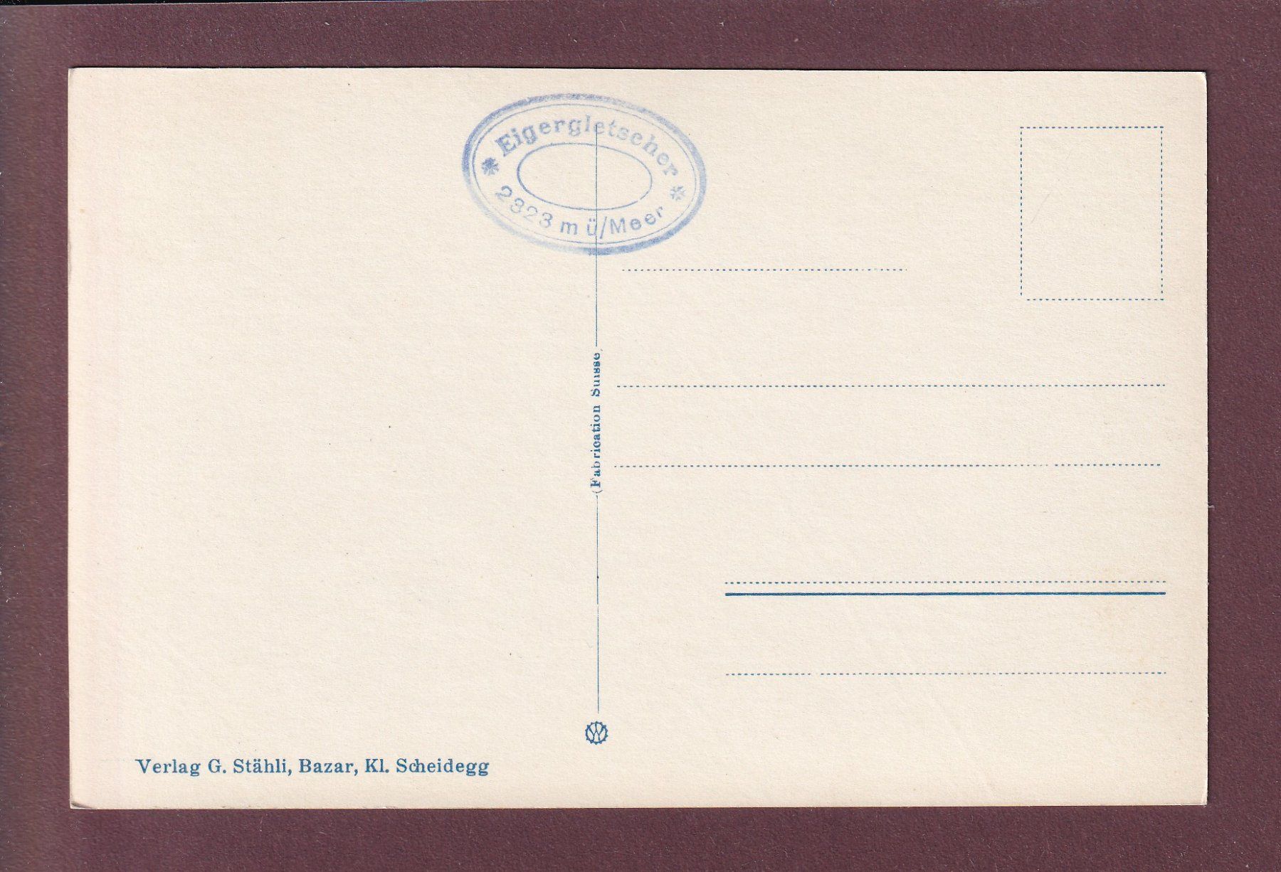 Cartoline postali: EIGERGLETSCHER - Jungfrau - Silberhorn – Usato da Pully venduto da nicecards 1