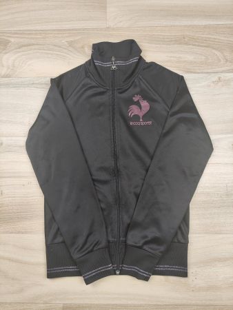 LE COQ SPORTIF | veste noire zip logo rose sport | XS femme