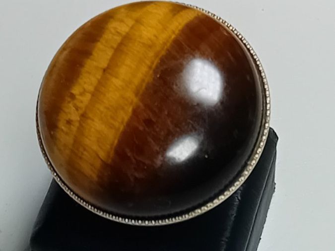 Anelli: ring edelsthal mit tiegeraugen,,,glanzig – Nuovo (secondo la descrizione) da Basel venduto da bij_5hqd