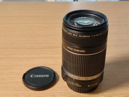 Canon EF-S 55-250mm 1:4-5.6 IS Objektiv - Top Zustand