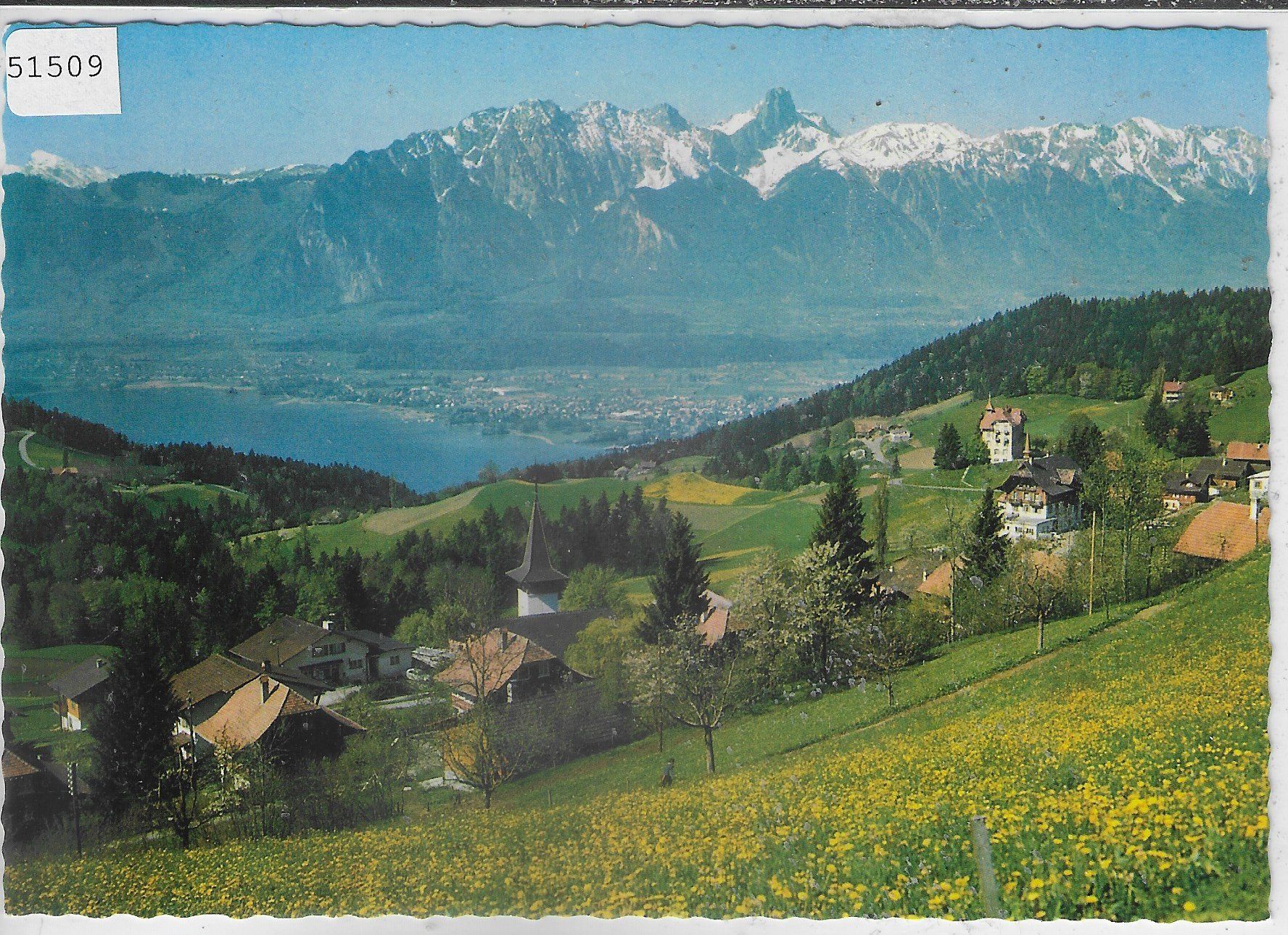 Cartoline postali: Goldiwil ob Thun - Panorama – Usato da Ettingen venduto da Kartenplanet