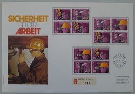 1978, SUVA-LUXUS FDC: Nr.614-616, Zusammenhängende auf FDC.