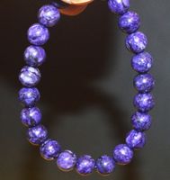 Armband A-955 – Russische Charoite 8mm Perlen – elastisch