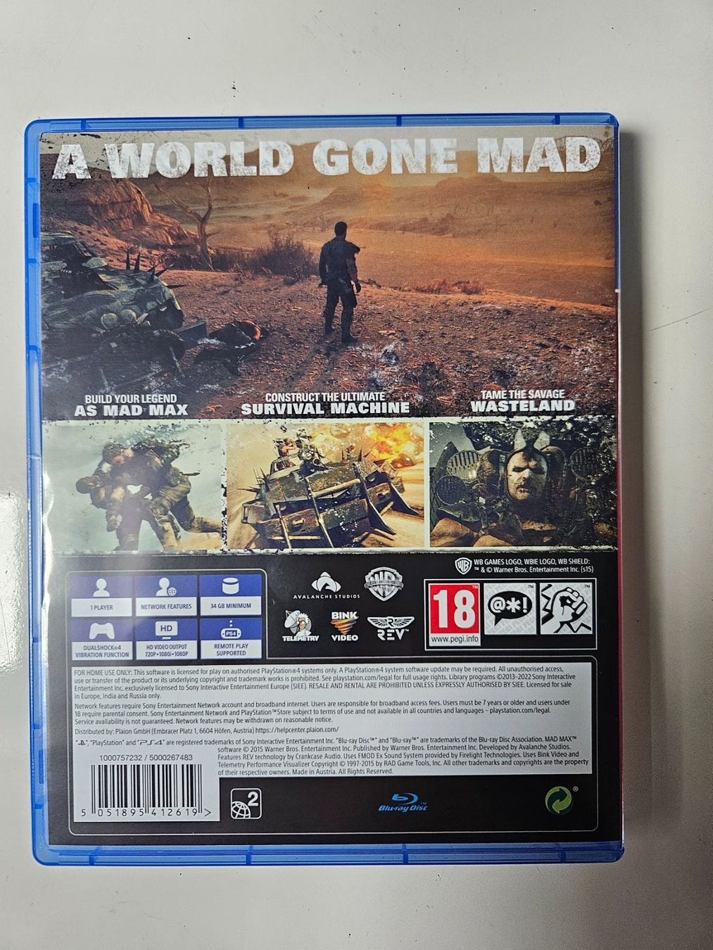 Sony Giochi: MAD MAX – Usato da Liebefeld venduto da Straycats 1