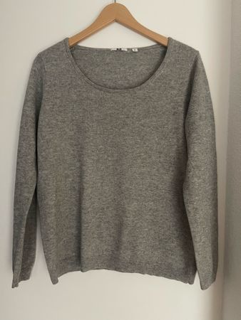 Uniqlo Kaschmir Pullover Grau XL - Warm für den Winter!