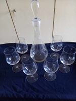 Edle Weinkaraffe mit 6 Gläsern