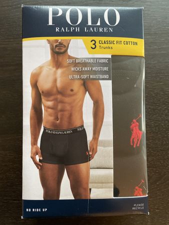 3 Polo Ralph Lauren Trunks Classic Fit Cotton L/G/G New