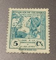 Kolumbien 1949 alte briefmarke