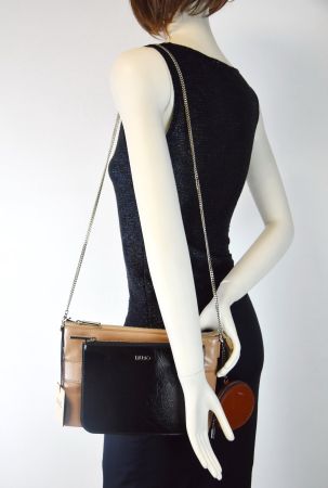 LIU JO Schultertasche/Clutch + Portemonnaie/beige,schwaz/Neu