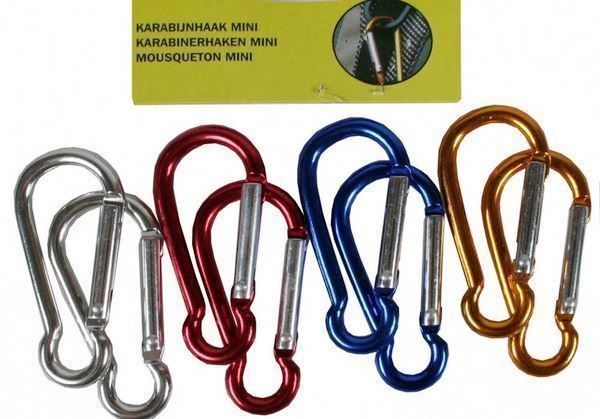 Ticket To The Moon Alu-Karabiner 8er Pack - Ultraleicht & Bis 30kg Belastbar
