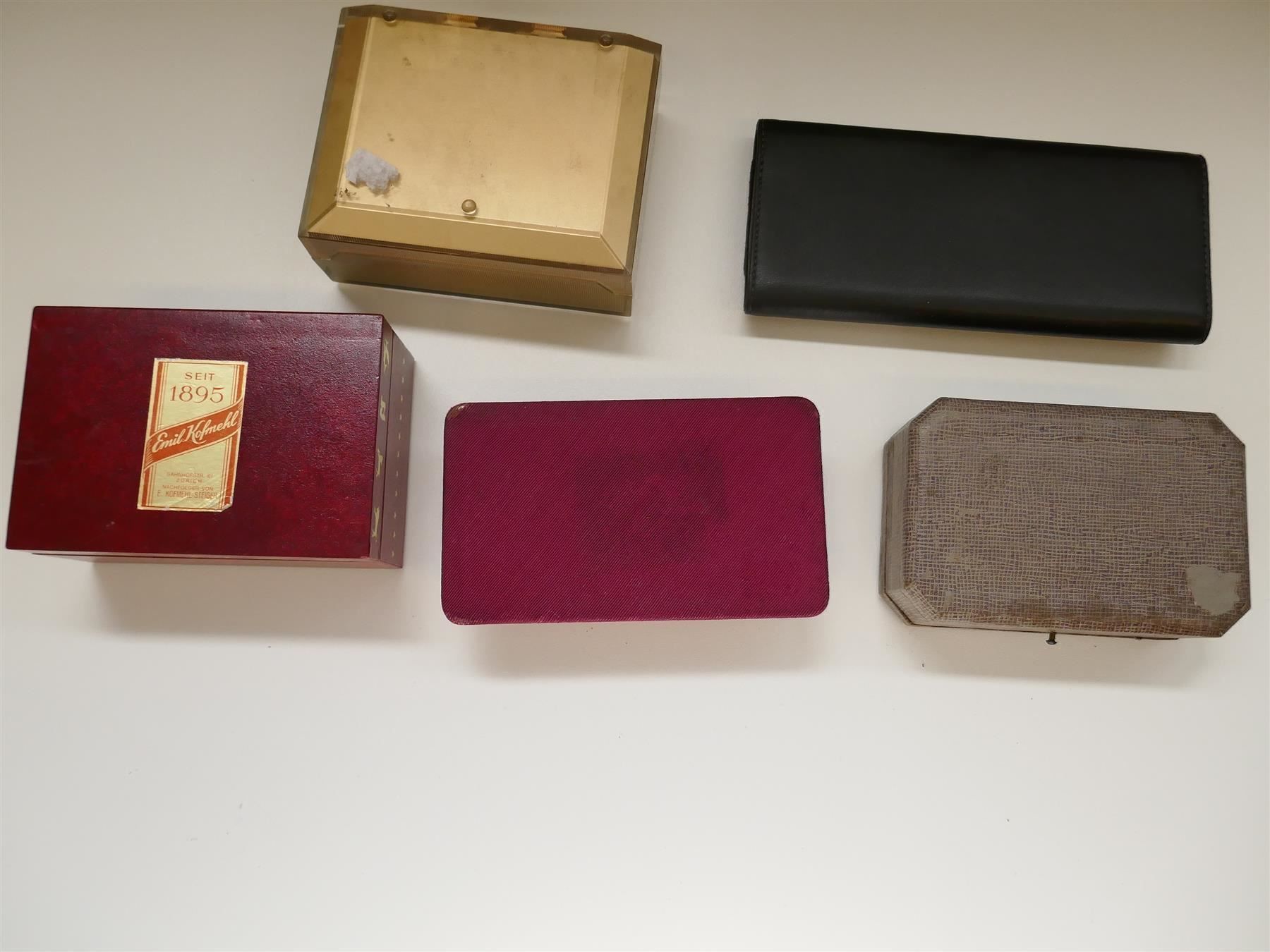 Scatole porta orologi: 5 antike Uhren Schmuck/Boxen – Nuovo e nell'imballaggio originale da Schaffhausen venduto da swisswatches-andmore 4